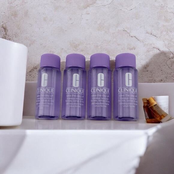 Clinique Other - Clinique 4 bundle take the day off makeup remover for lids/lashes/lips 1.7 oz ea